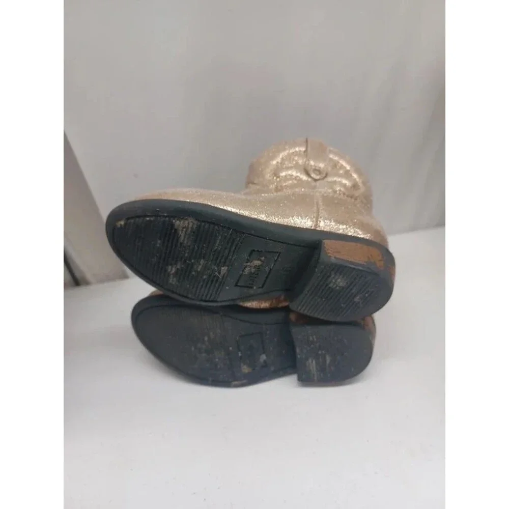 Cat & Jack girl Golden boots toddler sz 6